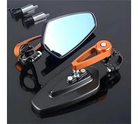 YFBH Espejos Retrovisores Laterales para Motocicleta para K&awasaki ER-6N, Espejo Retrovisor Giratorio con Extremo De Manillar Y Reflector. Izquierda Derecha(Color 1)