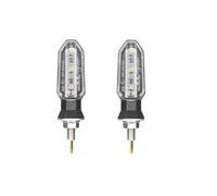 YFBH Luces Intermitentes para Motocicleta, Luces Intermitentes Delanteras Y Traseras, Resistentes Al Agua, para BMW C400GT C400X C400 GT X C600 C600sport(Claro,2 Piezas)