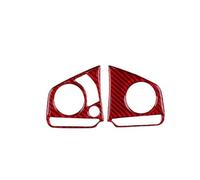 YFBH Pegatinas Para El Interior Del Coche Para Civic X MK10 De 10.ª Generación (2016-2021), Pegatinas Para El Panel Del Volante Accesorios De Interior(ROJO,X-4)