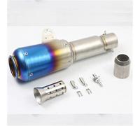 YFBH Tubo De Escape para Motocicleta para Ducati 696 848 51 Mm, Silenciador, Accesorios Extraíbles, Modificado(Azul,X-2)