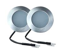 YFcaiheng 2 piezas de 50 mm de luz de gabinete con orificio de corte LED Range AID Bombilla de luz de campana 12V DC Lámpara de luz de cocina Cubierta esmerilada Luz LED ( Color : White 6000K , Size :