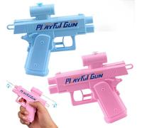 YFCJYBF 3 pistolas de agua para broma, pistola de agua de cuerda invertida, pequeña pistola de pulverización para bromas divertidas, juguete divertido y complicado como regalo para adultos y niños