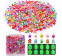 YFDFFSDCY 1000 mini tortugas de resina, miniaturas luminosas, pequeñas tortugas pequeñas, lindas figuras de tortuga que brillan en la oscuridad, decoración para jardín de hadas, micro paisaje, casa de
