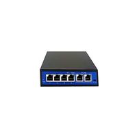 YFDGD 2MP 1080P Videoportero De 10 Pulgadas Pantalla Táctil WiFi Inalámbrico Timbre con Cable For Villa Control Acceso Plano Pantalla Clara Protección Todo Tipo Clima(4-2 PoE Switch)