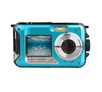 YFDGD Cámara Digital antivibración a Prueba de Agua 1080P Selfie Video Recorder for bajo el Fácilmente Momentos Impresionantes Claridad(Blue)