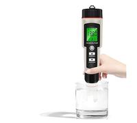 YFDGD Medidor Agua Medidor 4 En 1 De PH/ORP/H2 Y TEM, Hidrógeno Disuelto, Calidad del Agua, Monitor Ph Digital, Resistente Al For Acuario Multiusos Preciso Fácil