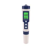 YFDGD Medidor Agua Medidor De Temperatura Salinidad TDS EC PH 5 En 1, Monitor Calidad del Agua Digital, Probador For Piscinas SPA, Acuarios Multiusos Preciso Fácil(EZ-9909A)