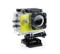 YFDGD Mini cámara de acción Pantalla 2 Pulgadas grabación vídeo Impermeable subacuática Deportiva Fácilmente Momentos Impresionantes Claridad(Yellow)