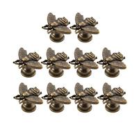 YFDGD Pomos Cajones 10 Uds. Perilla For Cajón, Manijas For Gabinete, Perillas For Tocador, Tiradores De Armario De Metal, Puerta Pequeña De Aleación, Gabinetes De Cocina(3x3cm)