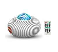 YFDGD Proyector De Galaxia LED Con Luz Nocturna, Altavoz Bluetooth 5.0, Temporizador Y Control Remoto, 14 Colores, Proyector De 5 Estrellas Con Música Incorporada Clear Imágenes