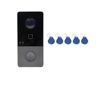 YFDGD Videoportero Inalámbrico con Cámara PoE De 2MP, WiFi IP65, IP, For Villa, Estación Exterior, Timbre Pantalla Clara Protección Todo Tipo Clima(KV6113-Fobs)