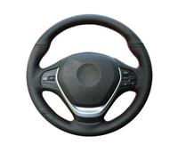 YFGBLQIA Funda para Volante de Coche para BMW F20 F45 F30 F31 F34 F32 F33 F36 118i 120i 125i 218i 228i 420i 430i 435i Funda de Cuero para Volante, con Cordones, Cosida a Mano.