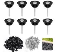 YFLeomry 120 clavos de lámina corrugada, 3,5 x 25 mm, clavos de sellado para tiras corrugadas, con fijaciones para láminas corrugadas, drenaje de baudios, macetas o paredes de sótano, perfil de