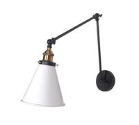 YFMYY Aplique de Pared Industrial Retro, Accesorio de iluminación de Pared con Brazo oscilante Ajustable, luz de Pared de dirección de Doble sección de Poste Largo, lámpara de Pared Interior