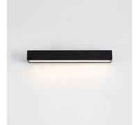 YFMYY Lámpara de pared LED de piedra natural for exteriores/interiores, aplique de pared de travertino negro impermeable IP65 for exteriores, accesorio de iluminación de arte Wabi-Sabi(62cm)