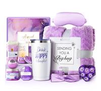 YFONG Regalos de cumpleaños para mujeres, canastas de regalo para el cuidado personal Get Well Soon, 12 piezas de regalo del día de San Valentín para ella, cesta de regalo de spa para mamá, esposa