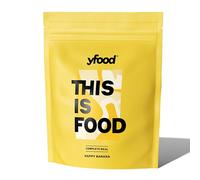yfood Polvo Happy Banana, deliciosa comida para beber de viaje, Polvo THIS IS FOOD, 25 g de proteína, 26 vitaminas y minerales, sabor: plátano