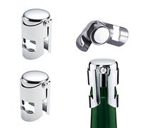 YFOX 3 piezas tapas de botellas de champán tapas de botellas de vino espumoso tapas de sellado al vacío de acero inoxidable 3.5x3.5x5.5cm