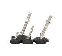 YFOZD Patas niveladoras for Muebles Ajustables, Base giratoria con Tope de Perno for pie, Almohadilla Deslizante for pie de Torno articulado M8/M10/M12(D50XM10X50)
