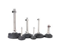 YFOZD Patas niveladoras for Muebles universales Ajustables, topes de pie con Perno, Bases giratorias, Almohadillas deslizantes for pies de Torno articulados M8/M10/M12(D60XM12X50)