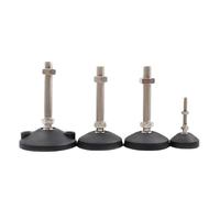 YFOZD Pies niveladores Ajustables roscados, Base giratoria, pies niveladores articulados, Almohadillas deslizantes for Muebles 4 Piezas.(D50XM10X50)