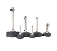 YFOZD Pies niveladores de Muebles Ajustables con Junta Universal, Base giratoria, pies de Torno articulados, pies niveladores de mesas y sillas(D80XM10X100)