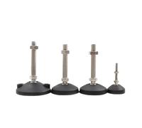 YFOZD Torno Ajustable, Patas niveladoras Ajustables, Base giratoria, nivelación articulada, Almohadilla Deslizante for Muebles, 4 Uds.(D40XM12X50)