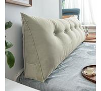 YFPZHZ Cabecero Almohada Tapizado, Grandes Almohadas para Lectura, Funda De Terciopelo Extraíble, Almohada Triangular para El Respaldo, Cojín De Apoyo para El Posicionamiento Descanso(100x50x20cm,A)
