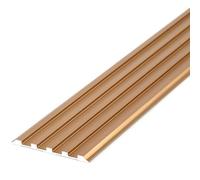 YFQYRB Banda De Transición Antideslizante para Escaleras, Protector De Borde para Peldaños 100cm, Tiras para Peldaños De Aluminio(Rose Gold,W 40mm/1.6in)