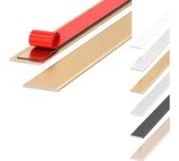 YFQYRB Barra De Conexión De Brecha Plana 90cm Para Laminado, Banda De Umbral De Aluminio, Tira Divisoria De Piso Autoadhesiva 90x6cm(Gold,W 15mm/0.6in)