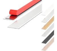 YFQYRB Barra De Conexión De Brecha Plana 90cm Para Laminado, Banda De Umbral De Aluminio, Tira Divisoria De Piso Autoadhesiva 90x6cm(Silver,W 20mm/0.8in)