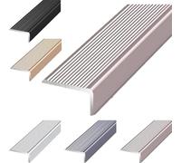 YFQYRB Borde De Escalera En Forma De L, Protector De Borde para Peldaños 90cm, Perfil De Protección De Escaleras De Aluminio Fácil De Instalar(Purple,W 7cm/2.8in)