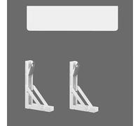 YFQYRB Mesa De Comedor De Cocina De Pared Escritorio De Pared Plegable Mesa De Trabajo Invisible Estante De Almacenamiento De Pared(White,100x40cm/40x16in)