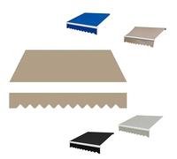 YFQYRB Parte Superior Dosel Lona Recambio para Toldo De Balcón 5x2.5m 5x3m, Tela De Repuesto para Toldo De Patio Retráctil, Lona Recambio De Balcón(Khaki,2.5x2m/8.2x6.5ft)