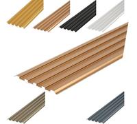 YFQYRB Protección De Bordes De Escaleras Antideslizante, Protector De Borde para Peldaños De Aluminio, Tira De Borde para Escalones(Rose Gold,W 40mm/1.6in)