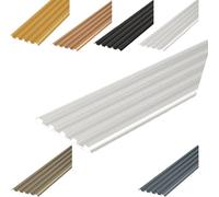 YFQYRB Protección De Bordes De Escaleras Antideslizante, Protector De Borde para Peldaños De Aluminio, Tira De Borde para Escalones(Silver,W 50mm/2in)