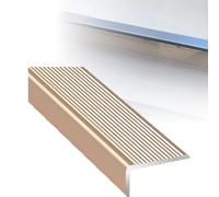 YFQYRB Protector De Borde De Moldura para Escaleras, Perfil De Borde De Escalera En Forma De L, Perfil para Escalones De Aluminio 90cm(Rose Gold,W 5cm/2in)