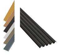 YFQYRB Protector Escalón Escaleras De Aluminio, Tiras Antideslizantes De Escaleras 100cm, Perfil Ángulo De Escalones para Escalones(Black,W 40mm/1.6in)