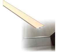 YFQYRB Riel De Transición En T Para Suelo Umbral, Tira De Moldura De Borde De Piso De Aluminio, Tira De Tapicería Autoadhesiva Se Une Al Hueco(Gold,W 20mm/0.8in)