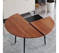 YFQYRB Superficie De Mesa De Madera, Tablero De Mesas De Comedor 180cm, Redondo Grande Mesa De Repuesto para Comedor Cocina Salón(Walnut,120cm/47.2in)