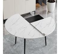 YFQYRB Superficie De Mesa De Madera, Tablero De Mesas De Comedor 180cm, Redondo Grande Mesa De Repuesto para Comedor Cocina Salón(White,140cm/55.1in)