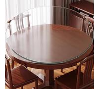 YFQYRB Superficie De Mesa Trasnparente para Mesas De Comedor Mesas De Centro Redonda, Tablero De Mesa De Cristal 60 70 80 90cm, Placa De Repuesto para Cocina(80cm/31.5in)