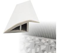 YFQYRB Tira De Umbral Autoadhesiva Una Pendiente De Umbral De 10mm, Perfil De Acabado Suelo Laminado De PVC 100cm, Tiras De Transición De Piso 2 Piezas(White)