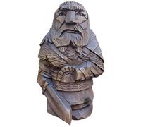 YFSAN Estatuas de Dioses nórdicos, Estatua de Odin Odin Thor Tyr Ulfhednar Statue Nórdica Estatua Viking Arte Ornamentos para el hogar Decoración de Jardines al Aire Libre (Espada tir-Sola)