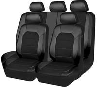 YFSRBH Cuero Fundas Asientos Coche para Toyota Urban Cruiser 2009-2015,Delanteros Y Traseros Impermeable Cómodo Juegos De Cubreasientos Protector Interior Accesorios,A/Black