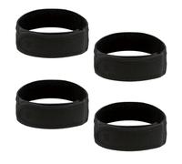 YFTRFR 4 Piezas Cinturones Sin Hebilla, Diseño Cómodo Elástico Lateral Ajustable Invisible y Práctico para Hombre y Mujer, Jeans, Trabajo, Viaje, Colegio, Hogar, Casual, Regalo(Negro)