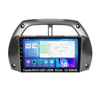 YFYANFEI Android 15 Dubbel DIN Autoradio voor Toyota RAV4 2001-2006, Draadloze Carplay Android Auto Bluetooth GPS Navi WiFi FM RDS Achteruitrijcamera,8 Core 4G+WiFi 12G+256G