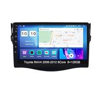 YFYANFEI Android 15 Dubbel DIN Autoradio voor Toyota RAV4 2006-2012, Draadloze Carplay Android Auto Bluetooth GPS Navi WiFi FM RDS Achteruitrijcamera,8 Core 4G+WiFi 8G+128G