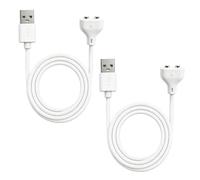YFYWINSH 2 Cables de Carga USB Magnéticos de 7 mm, Compatible con Satisfyer, Cable de Carga Magnético Blanco de Repuesto, para Smartwatch, Cepillo de Dientes Eléctrico, Dispositivo de Masaje