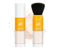 YFYWINSH Mineral Sunscreen Setting Powder SPF 50 PA ++ for Face & Scalp, Translúcido, Lasting Lightweight Breathable, Oil Control Natural Matte Finish, All Skin Light And Transpirable Face Powder (8g)